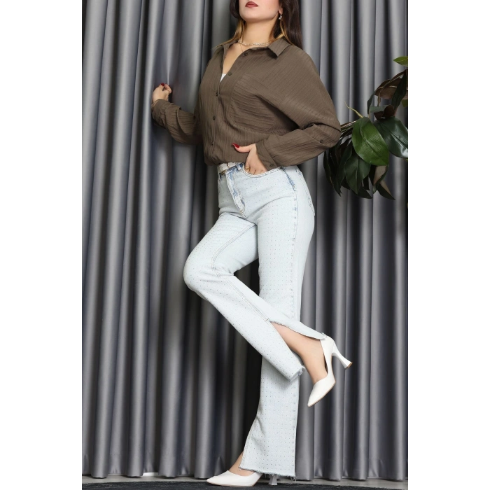 Siena Kumaş Gömlek Haki - 2357.1602.