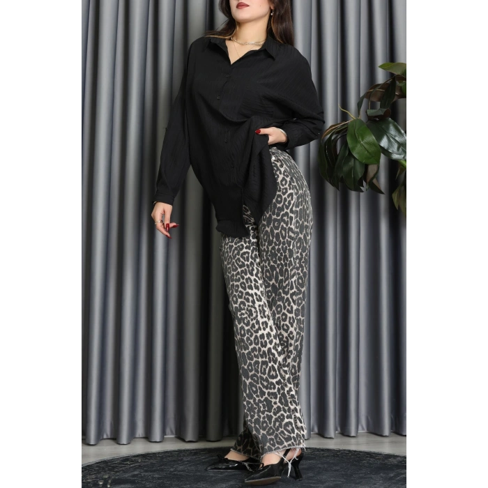 Siena Kumaş Gömlek Siyah - 2357.1602.