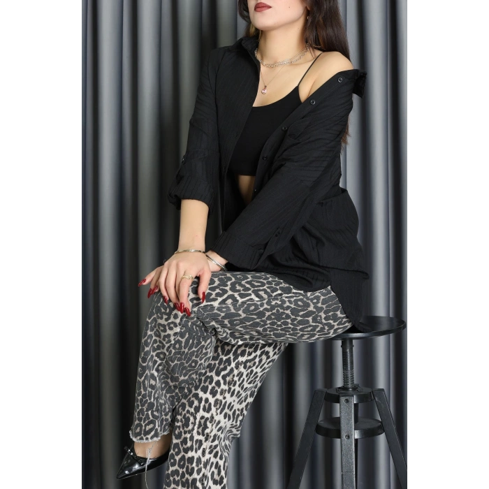 Siena Kumaş Gömlek Siyah - 2357.1602.