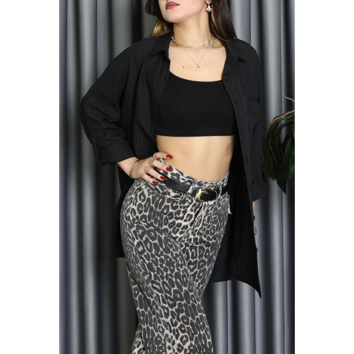 Siena Kumaş Gömlek Siyah - 2357.1602.