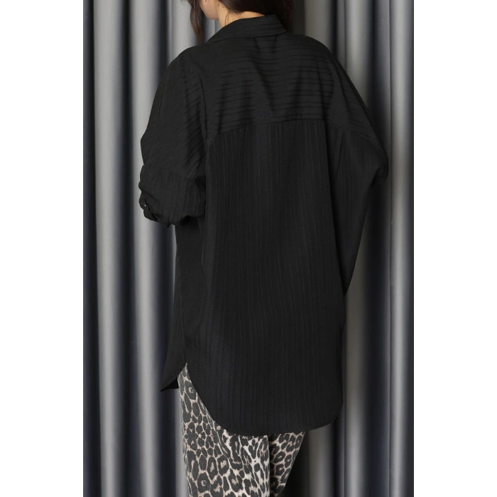 Siena Kumaş Gömlek Siyah - 2357.1602.