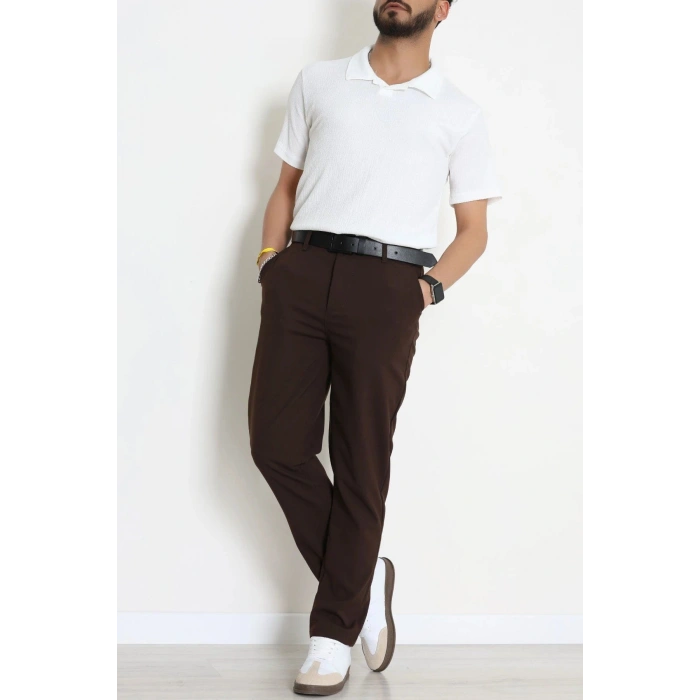 Regular Fit Erkek Kumaş Pantolon Kahve - 70936.2061.