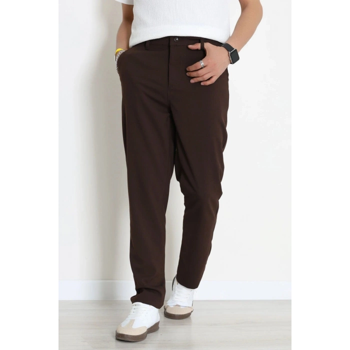 Regular Fit Erkek Kumaş Pantolon Kahve - 70936.2061.