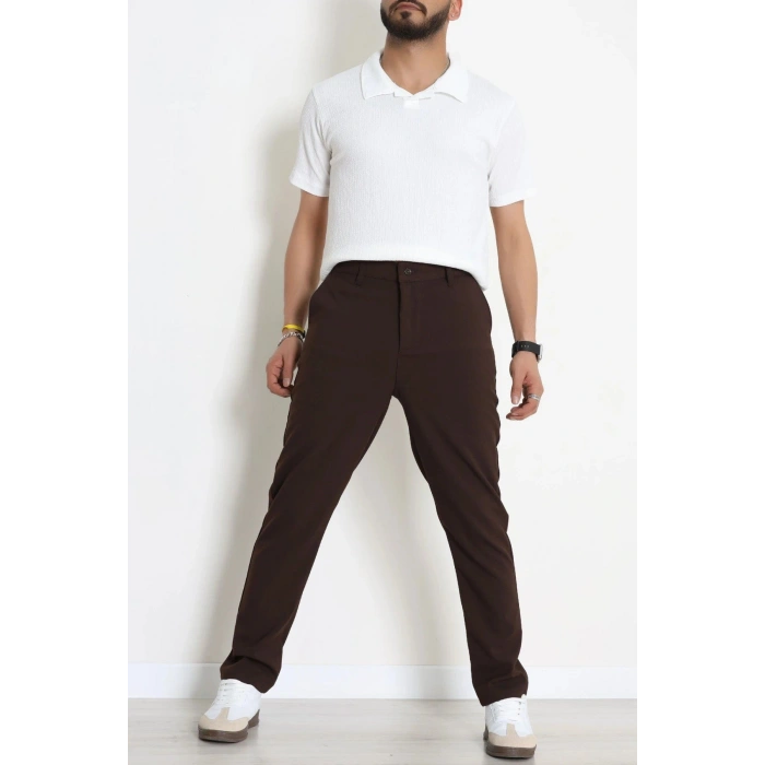 Regular Fit Erkek Kumaş Pantolon Kahve - 70936.2061.