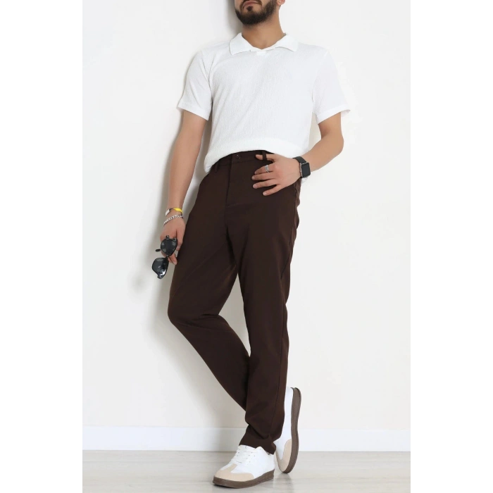 Regular Fit Erkek Kumaş Pantolon Kahve - 70936.2061.