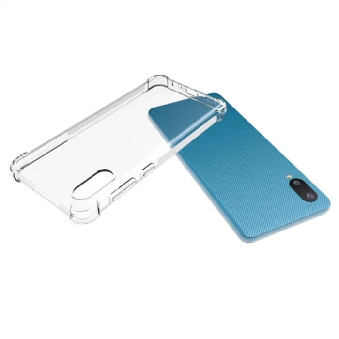 SM Galaxy A02 - M02 Anti-Drop Shockproof Darbe Emici Silikon Kılıf-(1903)