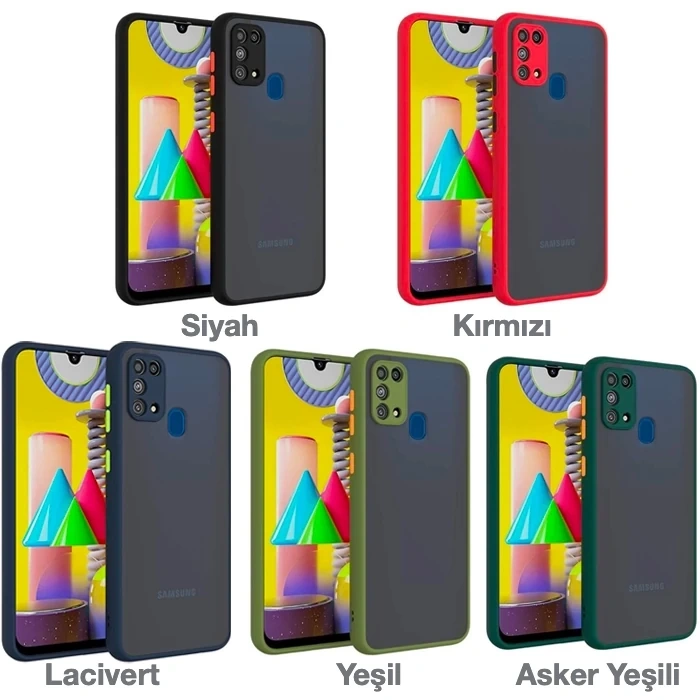 SM Galaxy A21S (SM-A217) Kamera Korumalı Premium Silikon Kılıf-(1903)