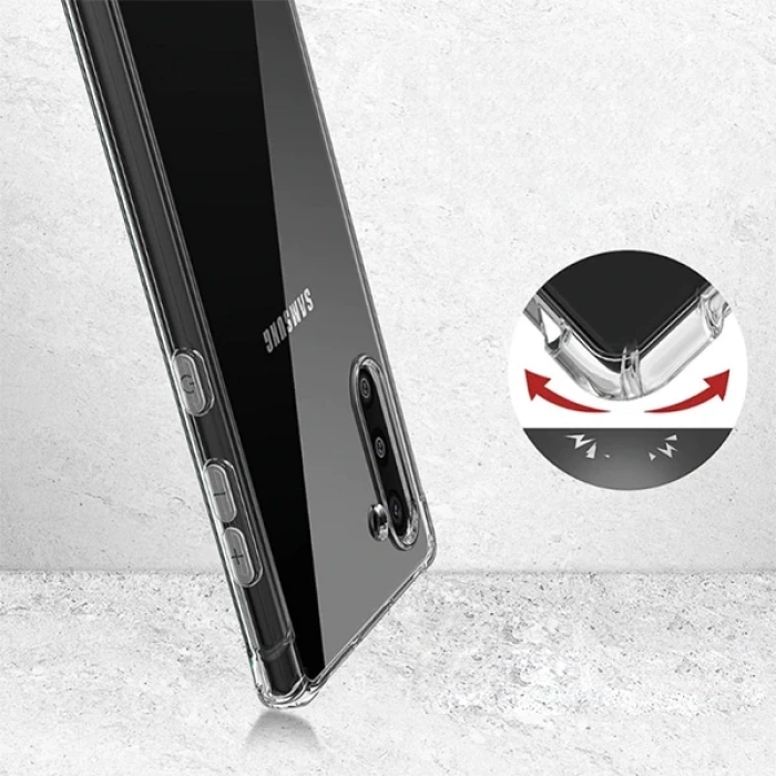 Sm Galaxy Note 10 Anti-Drop Darbe Emici Silikon Kılıf-(1903)
