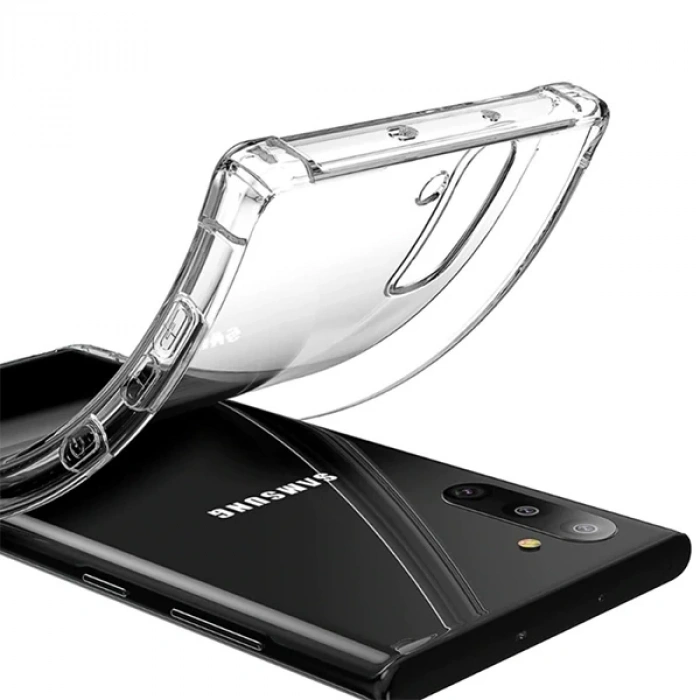 Sm Galaxy Note 10 Anti-Drop Darbe Emici Silikon Kılıf-(1903)