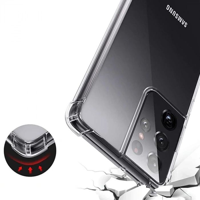 SM Galaxy S21 Ultra - S30 Ultra Shockproof Darbe Emici Silikon Kılıf-(1903)
