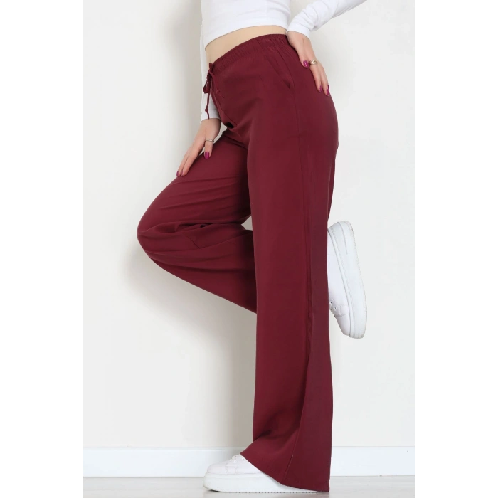 Soft Touch Dokuma Modal Pantolon Bordo - 30810.1837.