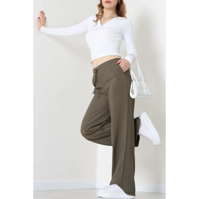 Soft Touch Dokuma Modal Pantolon Haki - 30810.1837.