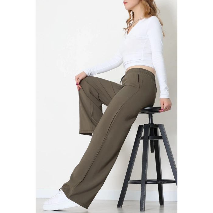 Soft Touch Dokuma Modal Pantolon Haki - 30810.1837.