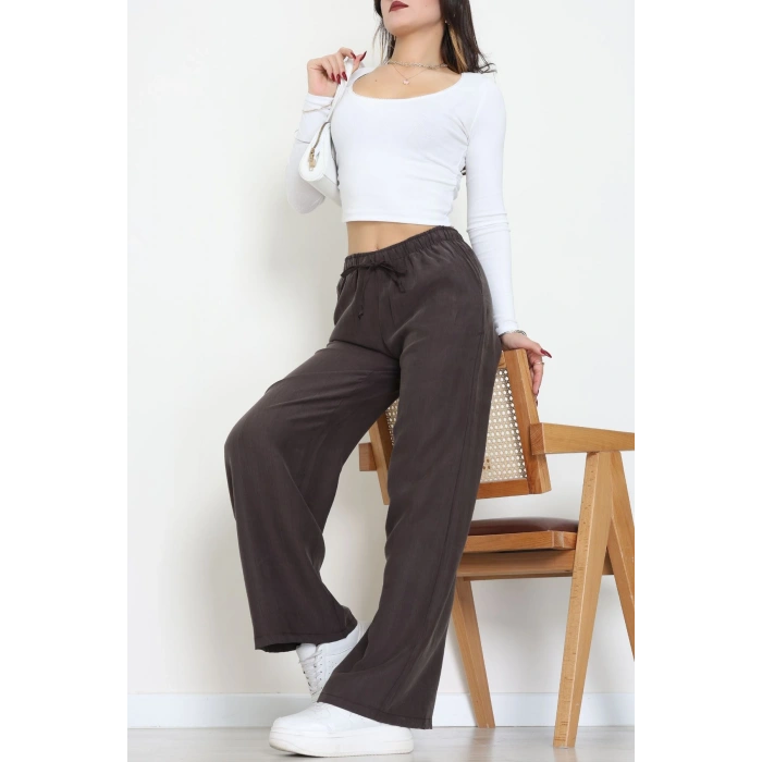 Soft Touch Dokuma Modal Pantolon Kahve - 30810.1837.