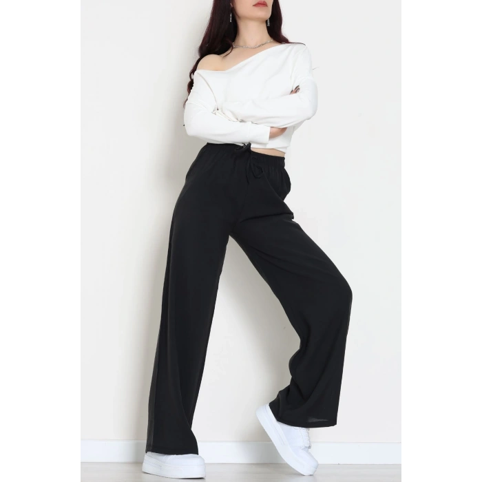 Soft Touch Dokuma Modal Pantolon Siyah - 30810.1837.