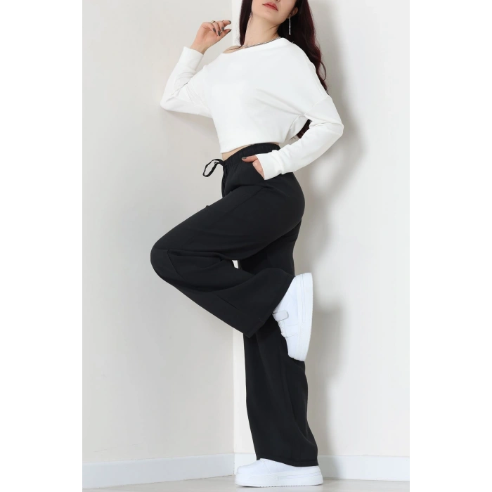 Soft Touch Dokuma Modal Pantolon Siyah - 30810.1837.