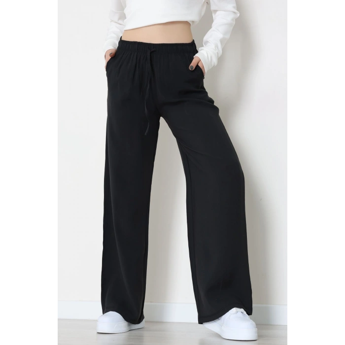 Soft Touch Dokuma Modal Pantolon Siyah - 30810.1837.