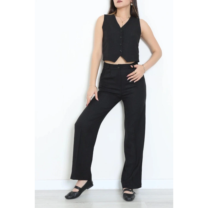 Sofya Keten İkili Takım Siyah - 80871.308.