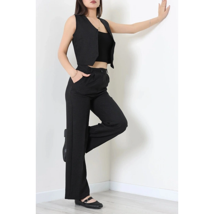 Sofya Keten İkili Takım Siyah - 80871.308.