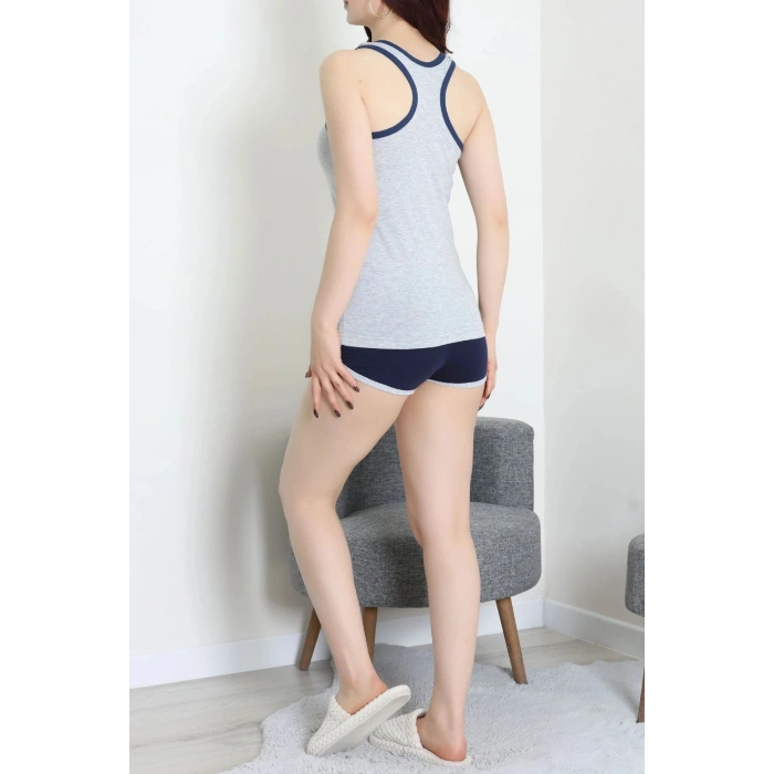 Şortlu Pijama Takımı Grisarı - 52357.2161.