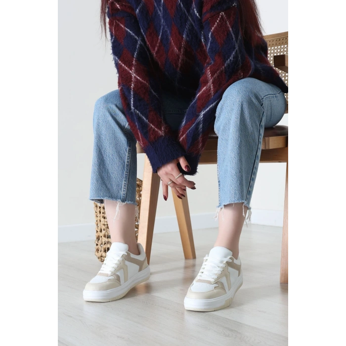 Spor Günlük Ayakkabı Beyazkrem - 31825.264.