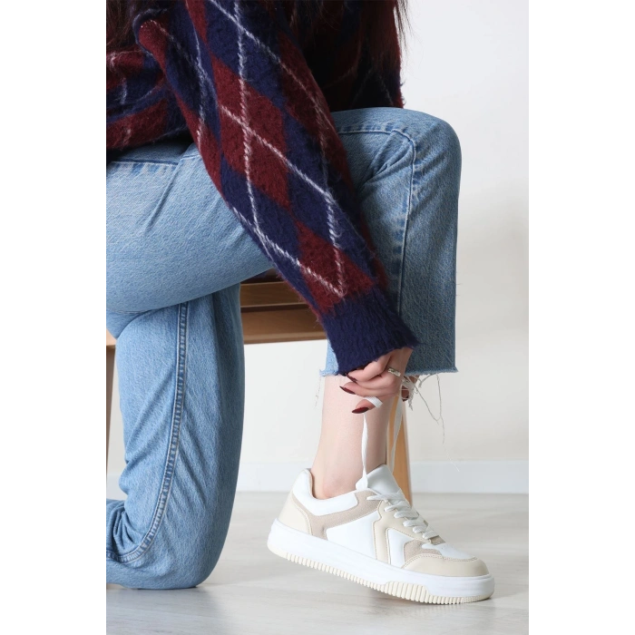 Spor Günlük Ayakkabı Beyazkrem - 31825.264.
