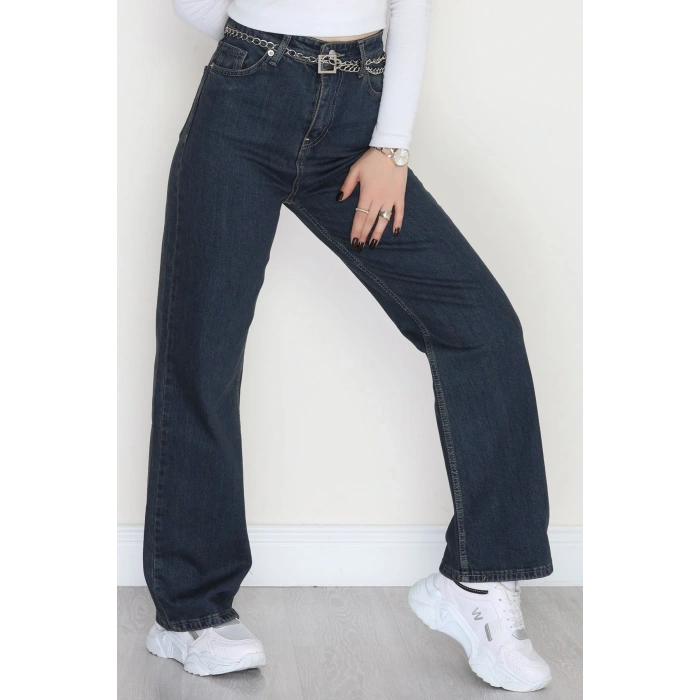 Straight Kesim Kot Pantolon Koyumavi - 42473.1606.