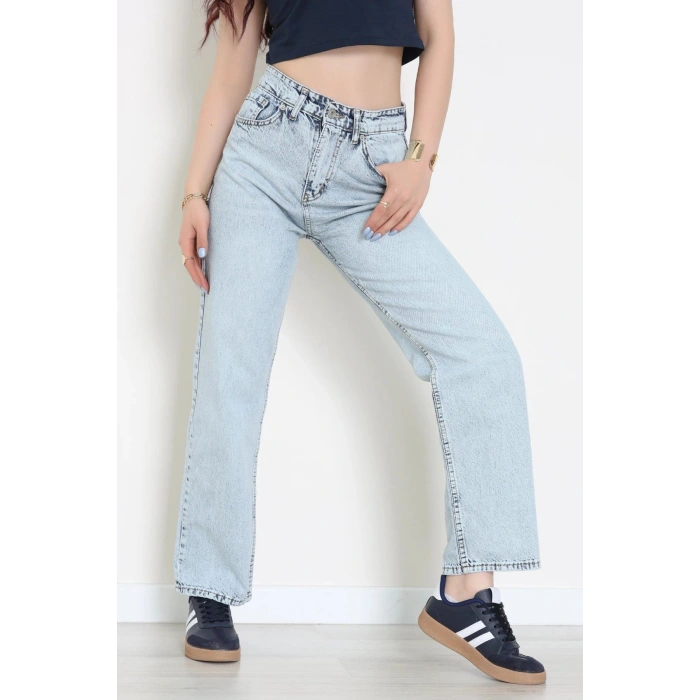 Straight Kot Pantolon Buzmavi - 31822.2059.