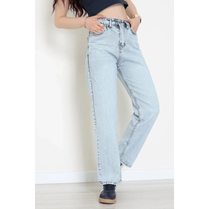 Straight Kot Pantolon Buzmavi - 31822.2059.