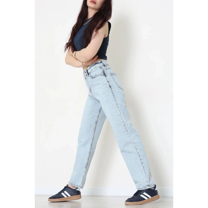 Straight Kot Pantolon Buzmavi - 31822.2059.
