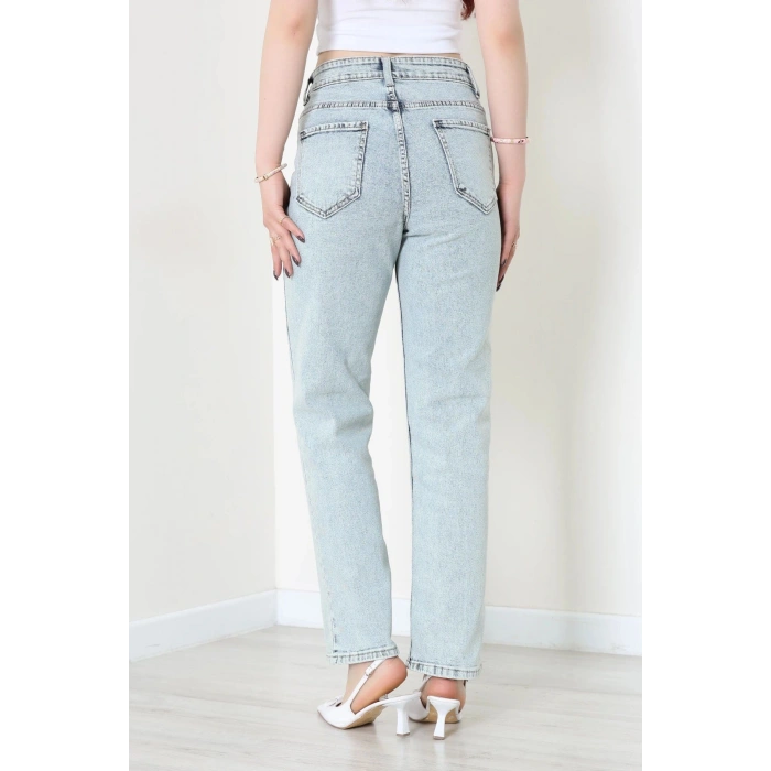 Straight Kot Pantolon Buzmavi - 32554.2059.