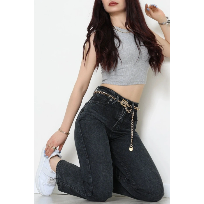 Straight Kot Pantolon Füme - 31822.2059.