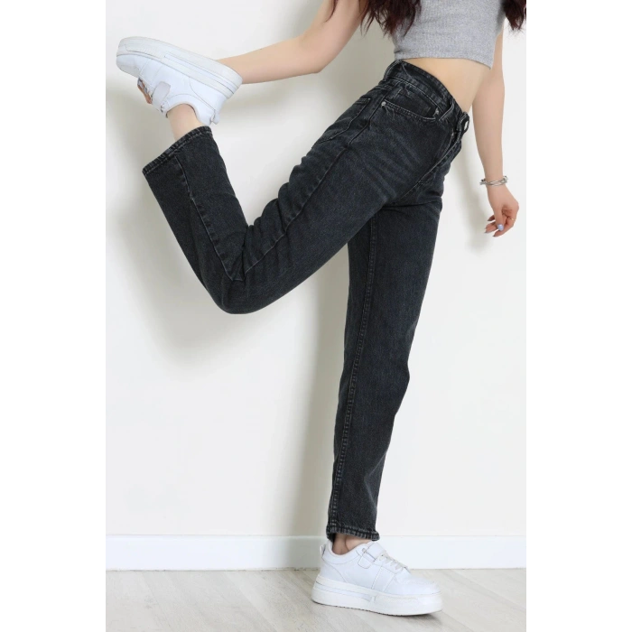 Straight Kot Pantolon Füme - 31822.2059.
