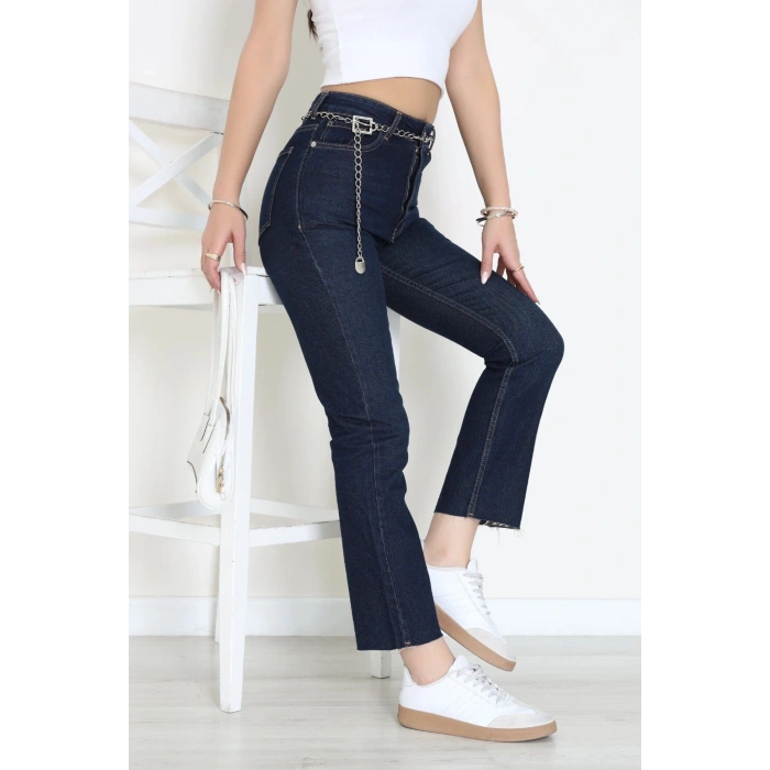 Straight Kot Pantolon Koyumavi - 32416.1590.