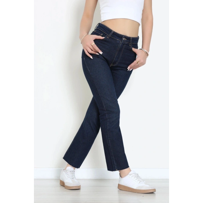 Straight Kot Pantolon Koyumavi - 32416.1590.