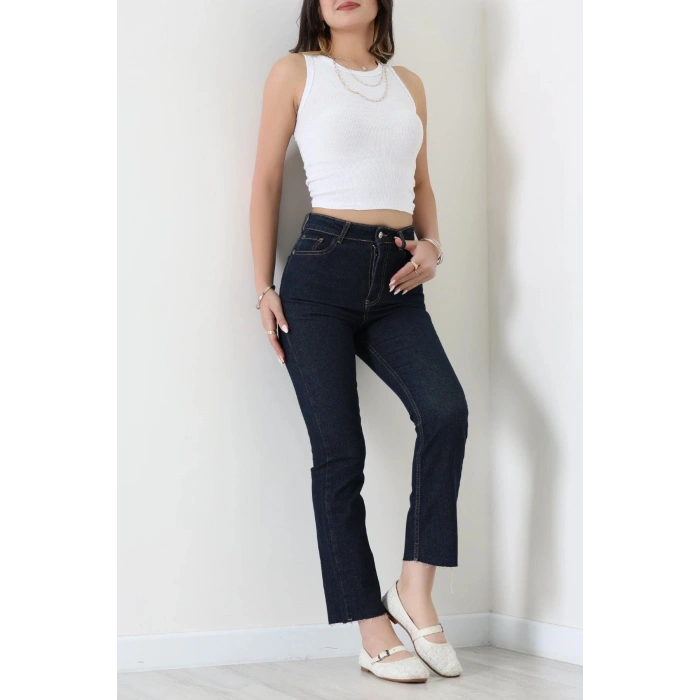Straight Kot Pantolon Koyumavi - 32417.1590.