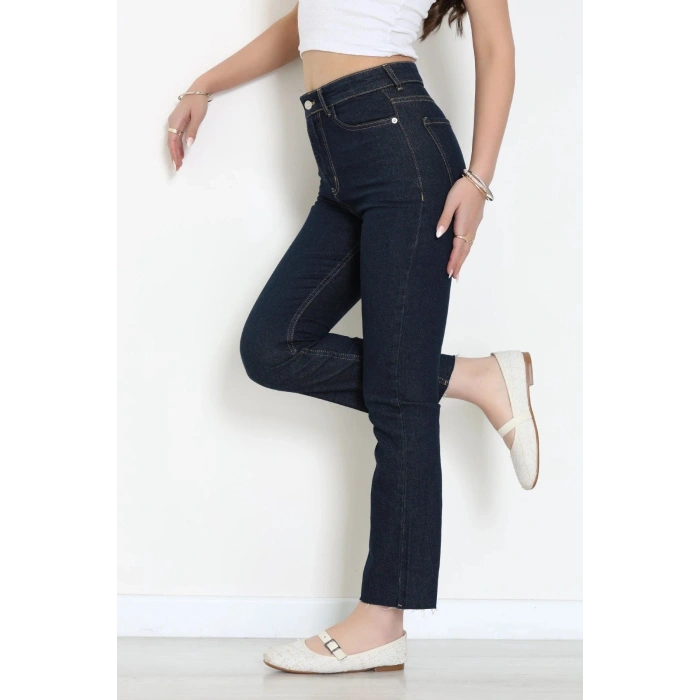 Straight Kot Pantolon Koyumavi - 32417.1590.