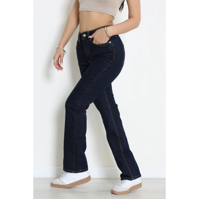Straight Kot Pantolon Lacivert - 043.2138.