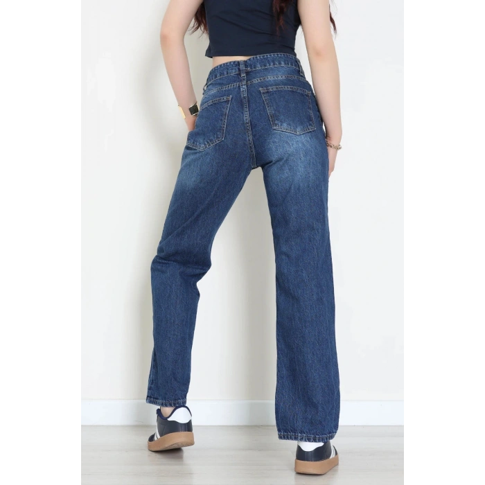 Straight Kot Pantolon Mavi - 31822.2059.