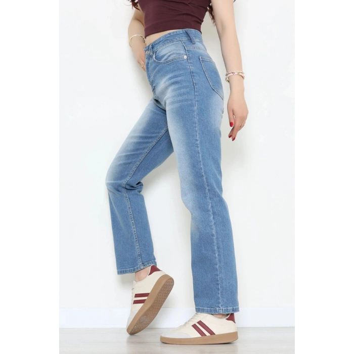 Straight Kot Pantolon Mavi - 32554.2059.