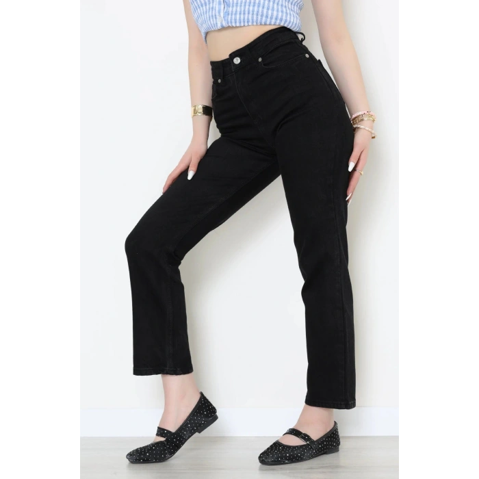 Straight Kot Pantolon Siyah - 31822.2059.