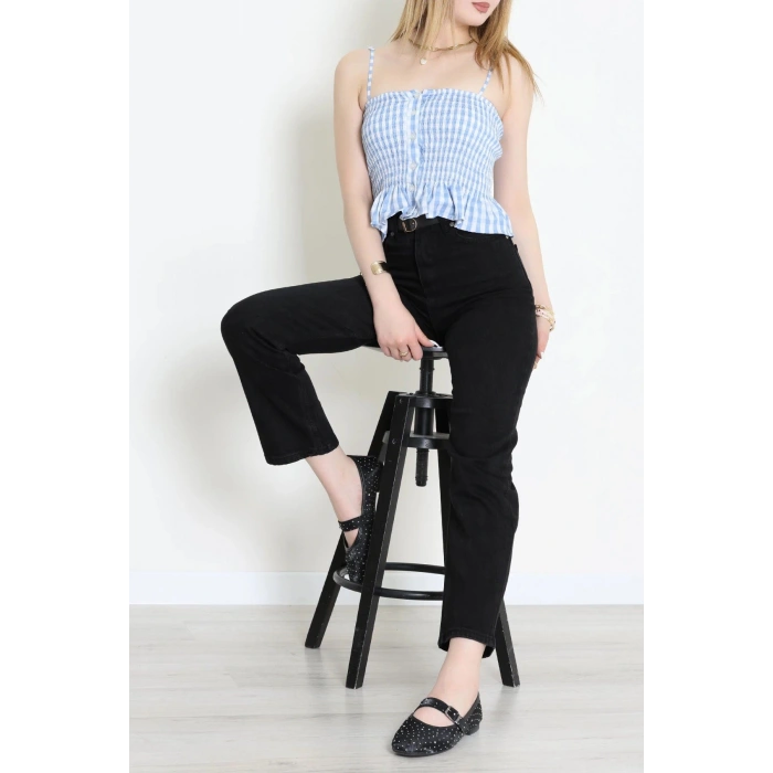 Straight Kot Pantolon Siyah - 31822.2059.