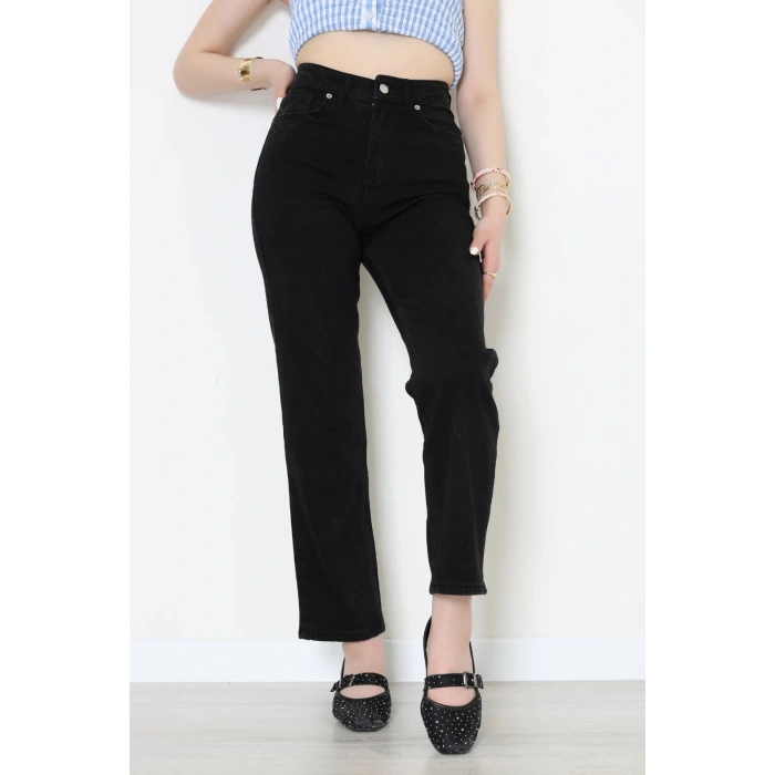 Straight Kot Pantolon Siyah - 31822.2059.