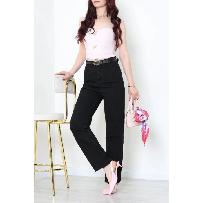 Straight Kot Pantolon Siyah - 44052.1590.