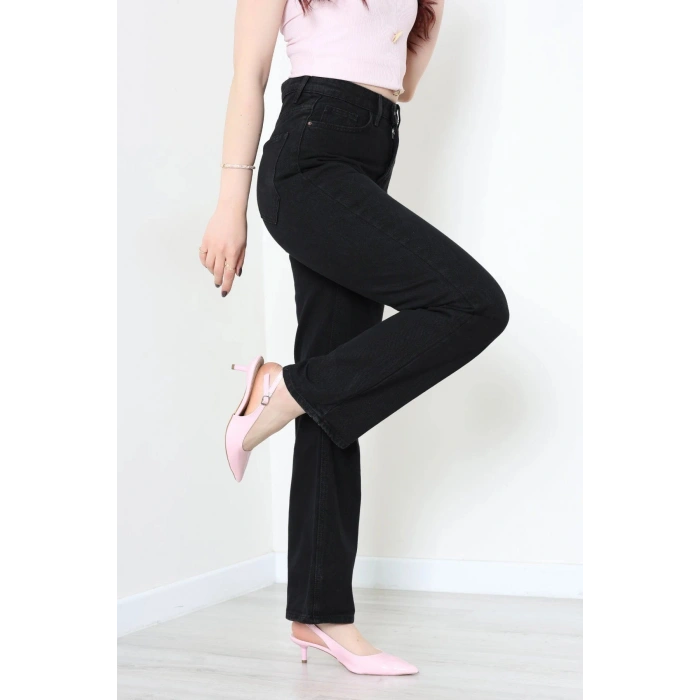 Straight Kot Pantolon Siyah - 44052.1590.
