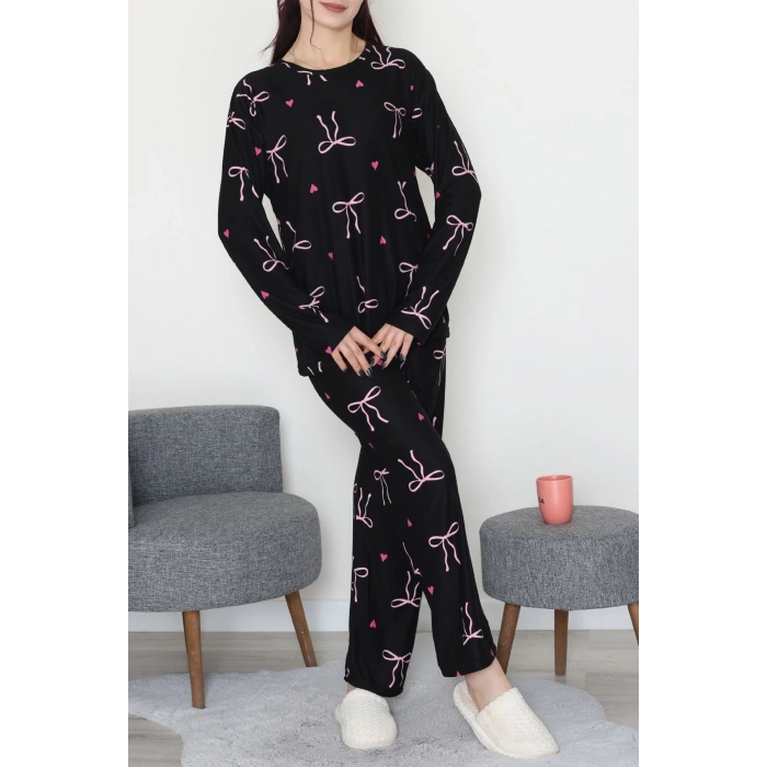 Süet Alt Üst Aynı Pijama Takımı Pembefiyonk - 118.1287.