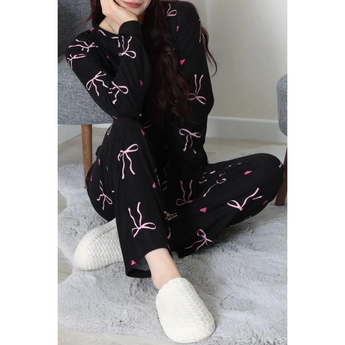 Süet Alt Üst Aynı Pijama Takımı Pembefiyonk - 118.1287.