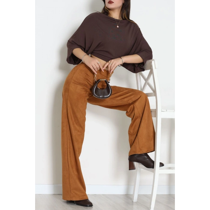 Süet Pantolon Taba - 1808.2126.