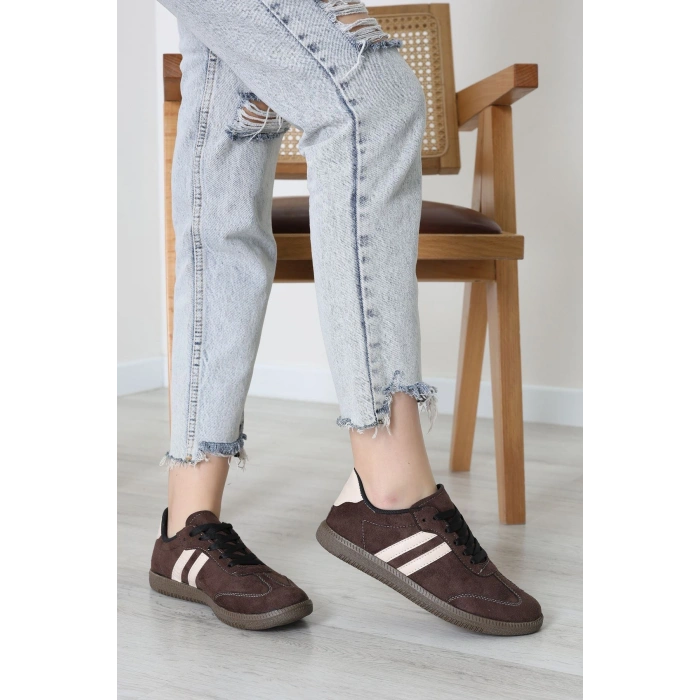 Süet Spor Ayakkabı Kahvekrem - 31839.264.