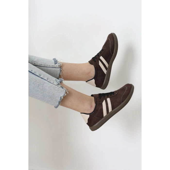 Süet Spor Ayakkabı Kahvekrem - 31839.264.